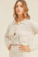 Load image into Gallery viewer, Cropped Knit Cardigan and Mini Skirt Set

