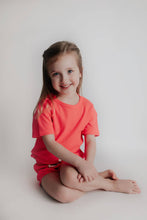 Load image into Gallery viewer, Hot Neon Pink Barbie Summer Waffle Toddler Top &amp; Bottom Set

