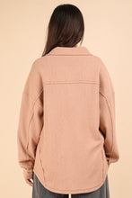 Load image into Gallery viewer, Button Down Textured Knit Shacket
