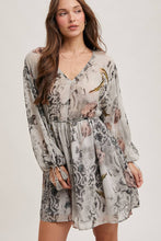 Load image into Gallery viewer, FLORAL PRINT  MINI DRESS
