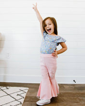 Load image into Gallery viewer, Barbie Denim Bell Bottoms - Distressed Pink
