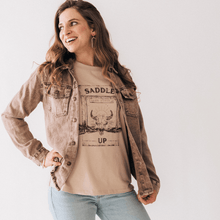 Load image into Gallery viewer, Brown Denim Jacket - Adult - Believe Inspire Beauty 
