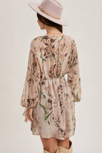 Load image into Gallery viewer, FLORAL PRINT  MINI DRESS
