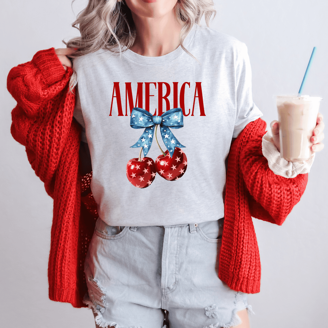 America Cherries Graphic Tee