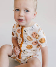 Load image into Gallery viewer, Smiley Bamboo Baby Romper
