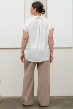 Load image into Gallery viewer, PLUS TEXTURED DROP SHOULDER COLLARED BUTTON DOWN SHIRT
