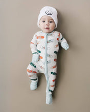 Load image into Gallery viewer, Christmas Bamboo Clothes Baby Zip Romper | Skateboard
