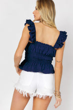 Load image into Gallery viewer, Square Neck Ruffle Top

