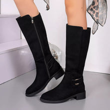 Load image into Gallery viewer, Round Toe Block Heel Boots
