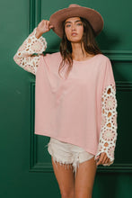 Load image into Gallery viewer, Crochet Sleeve Top
