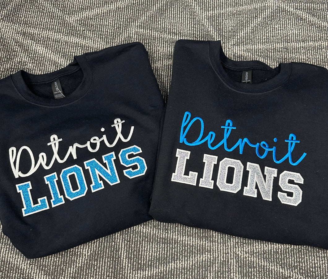 Glitter lion sweatshirt