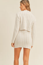 Load image into Gallery viewer, Cropped Knit Cardigan and Mini Skirt Set

