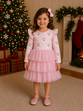 Load image into Gallery viewer, Pink Vintage Santa Tulle Dress - Believe Inspire Beauty 
