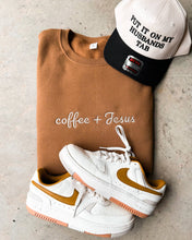 Load image into Gallery viewer, Coffee + Jesus Embroidery Sweatshirt
