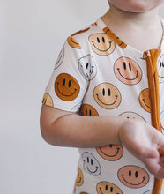 Load image into Gallery viewer, Smiley Bamboo Baby Romper
