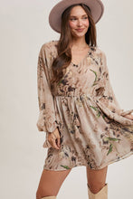 Load image into Gallery viewer, FLORAL PRINT  MINI DRESS
