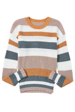 Load image into Gallery viewer, Camel Colorblock Knit Sweater
