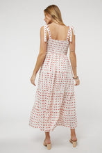 Load image into Gallery viewer, PRINTED SMOCKED RUFFLE MAXI DRESS
