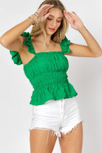 Load image into Gallery viewer, Square Neck Ruffle Top
