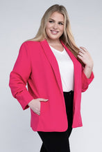 Load image into Gallery viewer, Plus Shawl Lapel Blazer
