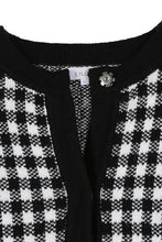 Load image into Gallery viewer, Black check knitted jacket
