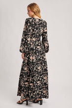Load image into Gallery viewer, FLORAL PRINT WRAP MAXI DRESS
