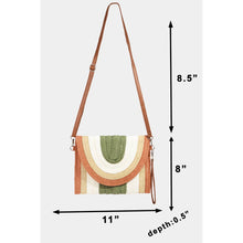 Load image into Gallery viewer, Rainbow Straw Braid Bag
