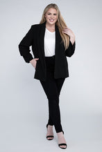 Load image into Gallery viewer, Plus Shawl Lapel Blazer
