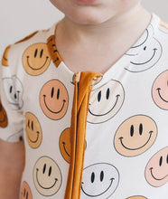 Load image into Gallery viewer, Smiley Bamboo Baby Romper
