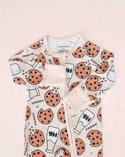 Load image into Gallery viewer, Bamboo Baby Zip Romper | Milk &amp; Cookies
