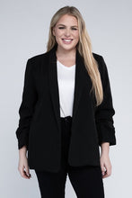 Load image into Gallery viewer, Plus Shawl Lapel Blazer
