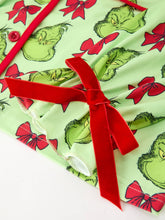Load image into Gallery viewer, Mommy And Me Christmas  Character Bow Print Girls Pajama Set - Believe Inspire Beauty 
