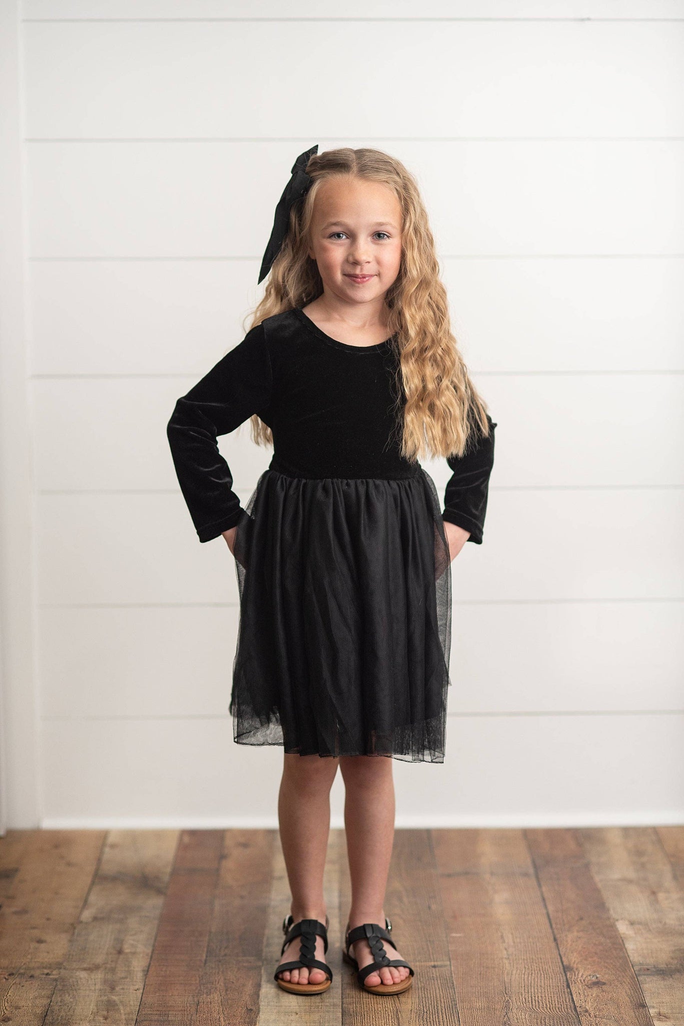 Kids Classic Black Velvet Tulle Fancy Party Holiday Dress Believe Inspire Beauty Kids Classic Black Velvet Tulle Fancy Party Holiday Dress Believe Inspire Beauty