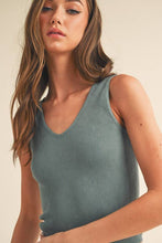 Load image into Gallery viewer, Seamless Reversible Stonewashed Ribbed Tank - Believe Inspire Beauty 
