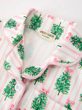 Load image into Gallery viewer, Mommy and Me Christmas Tree Print Pajama Set with Faux Fur Trim - Believe Inspire Beauty 
