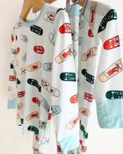 Load image into Gallery viewer, Christmas Bamboo Clothes Baby Zip Romper | Skateboard
