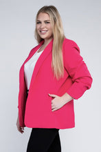 Load image into Gallery viewer, Plus Shawl Lapel Blazer
