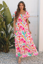 Load image into Gallery viewer, Muticolor Abstract dress
