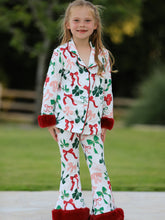 Load image into Gallery viewer, Christmas fur Bow PJ
