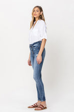 Load image into Gallery viewer, HIGH RISE BUTTON UP ANKLE SKINNY
