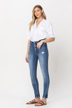Load image into Gallery viewer, HIGH RISE BUTTON UP ANKLE SKINNY
