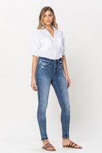 Load image into Gallery viewer, HIGH RISE BUTTON UP ANKLE SKINNY
