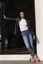 Load image into Gallery viewer, HIGH RISE BUTTON UP ANKLE SKINNY

