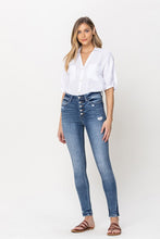 Load image into Gallery viewer, HIGH RISE BUTTON UP ANKLE SKINNY
