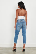 Load image into Gallery viewer, High Waisted Cuffed Boyfriend Jeans
