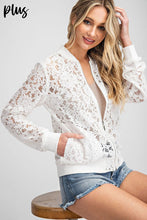 Load image into Gallery viewer, Lace Jacket Plus size freeshipping - Believe Inspire Beauty
