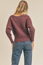 Load image into Gallery viewer, Ribbed Knit Dolman Sleeve Sweater
