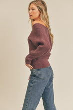 Load image into Gallery viewer, Ribbed Knit Dolman Sleeve Sweater
