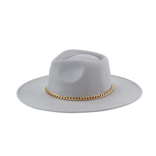 Load image into Gallery viewer, Fedora Hat with Chain
