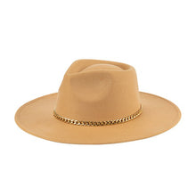 Load image into Gallery viewer, Fedora Hat with Chain
